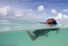 Children practise floating on their backs as part of their instruction in the Soneva Learn-To-Swim programme