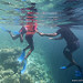 Snorkelling concludes the Soneva Learn-To-Swim programme.  For most of the children, this is the first time they have seen the reef edge.