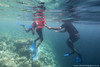 Snorkelling concludes the Soneva Learn-To-Swim programme.  For most of the children, this is the first time they have seen the reef edge.